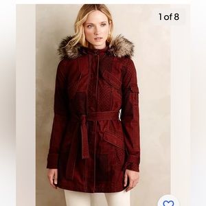 Anthropologie Brunswick Printed Anorak Jacket by Hei Hei Sz M